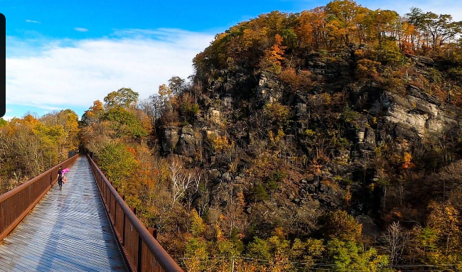 Wallkill Valley Rail Trail bridge view
